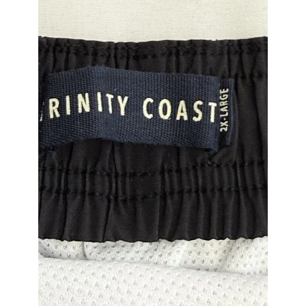 Trinity Coast 9-in Elastic Waist Swim Boardshorts SZ XXL Stars & Stripes NWT